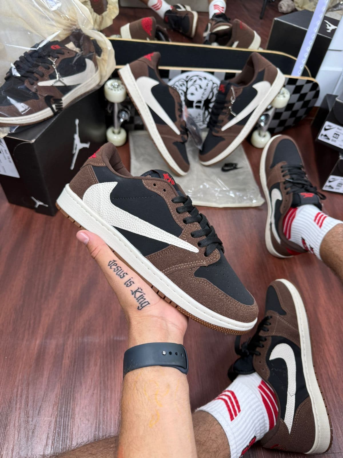 Nike Travis Scott Marrom/preto — foto principal