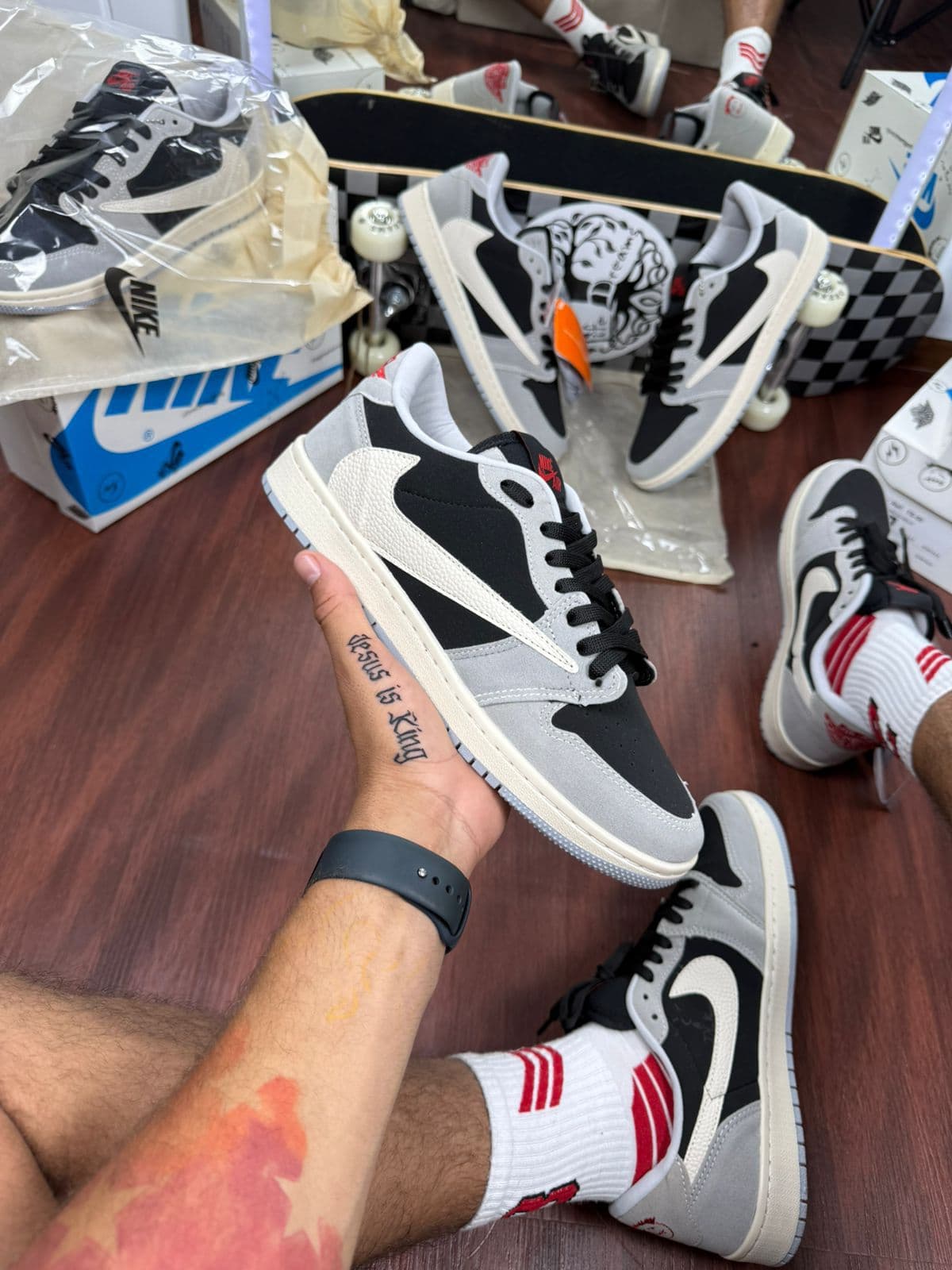 Nike Travis Scott Preto/cinza Gelo — foto principal