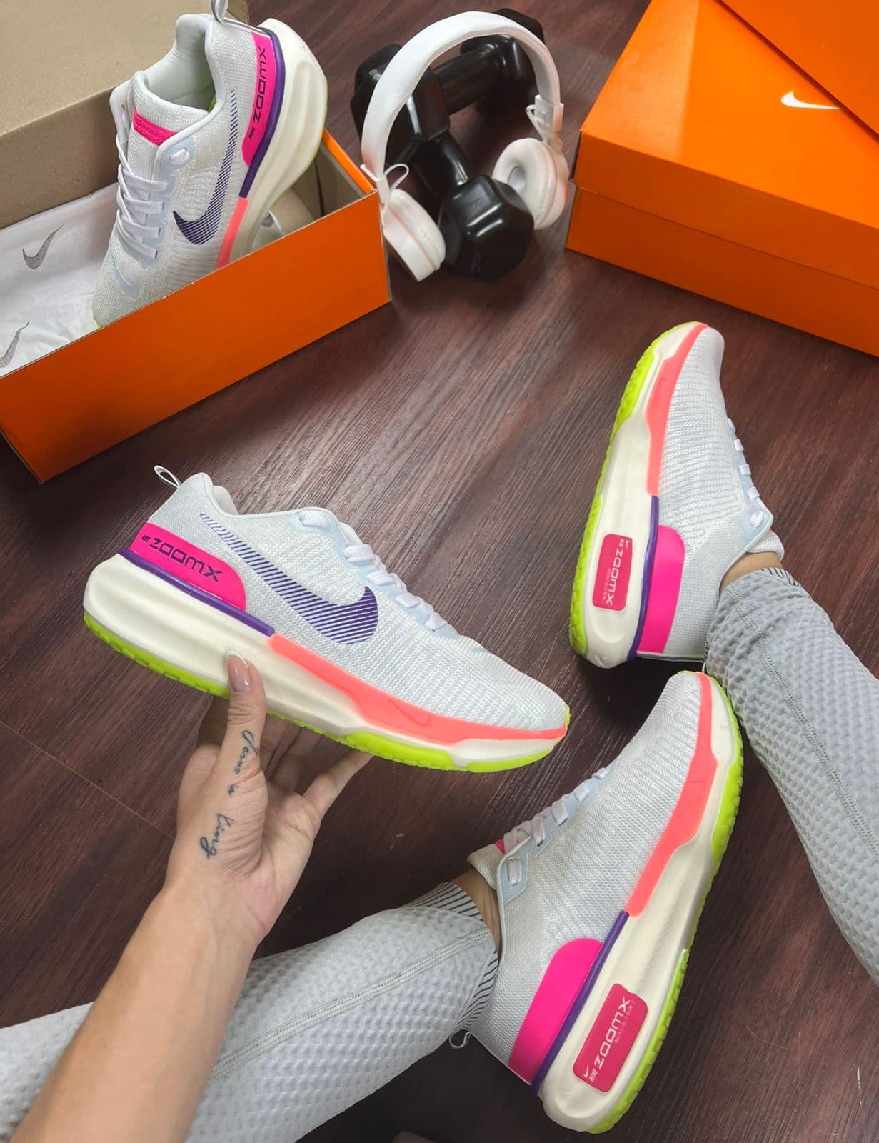 Nike Zoom X Invincible Run 3 - Cinza Rosa — foto principal