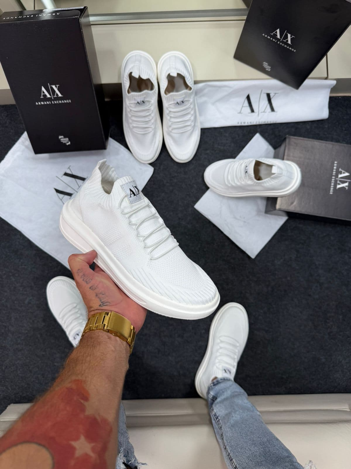 Sapatênis Armani Exchange Premium Branco — foto principal