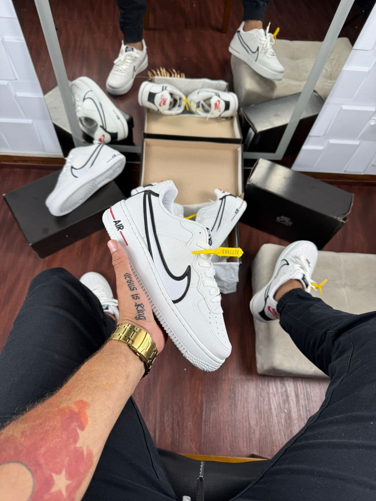 Air Force Gs Premium Branco/Preto — foto principal