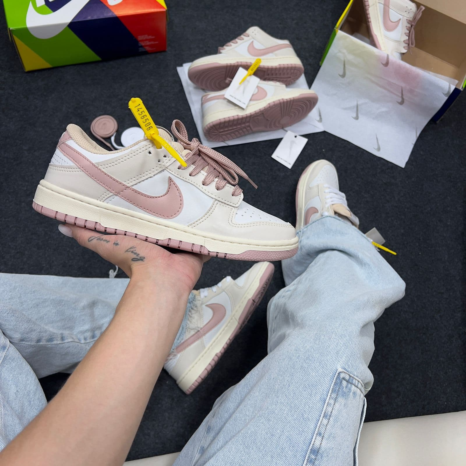 Dunk Low Pro Branco Off Nude — foto principal