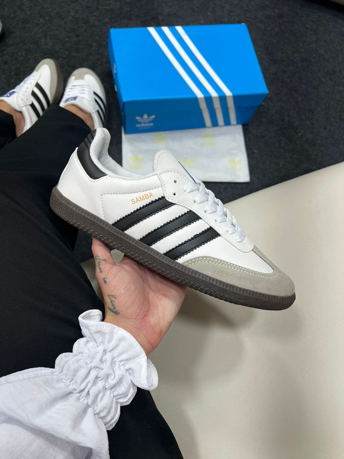 Adidas Samba Branco e Preto — foto principal