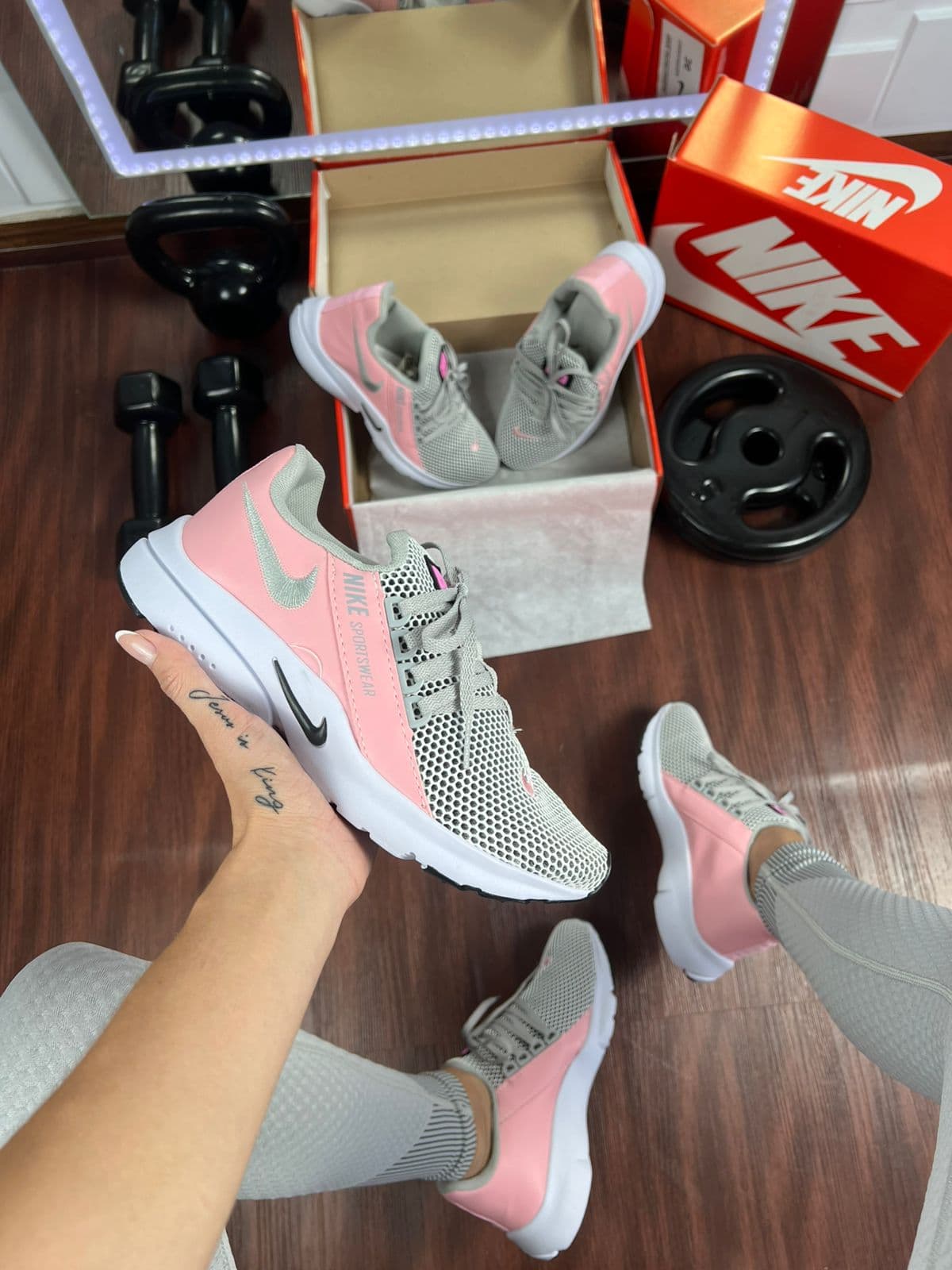 Nike Air Presto Sportswear Cinza/rosa — foto principal