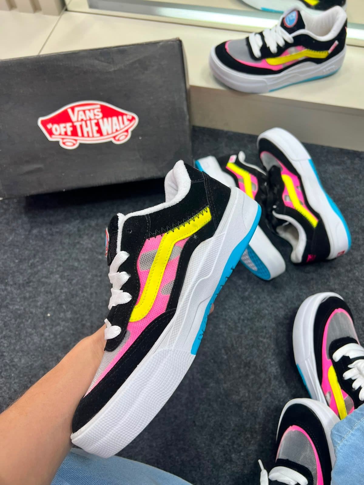 Vans Ultra Cush Preto Rosa Feminino — foto principal