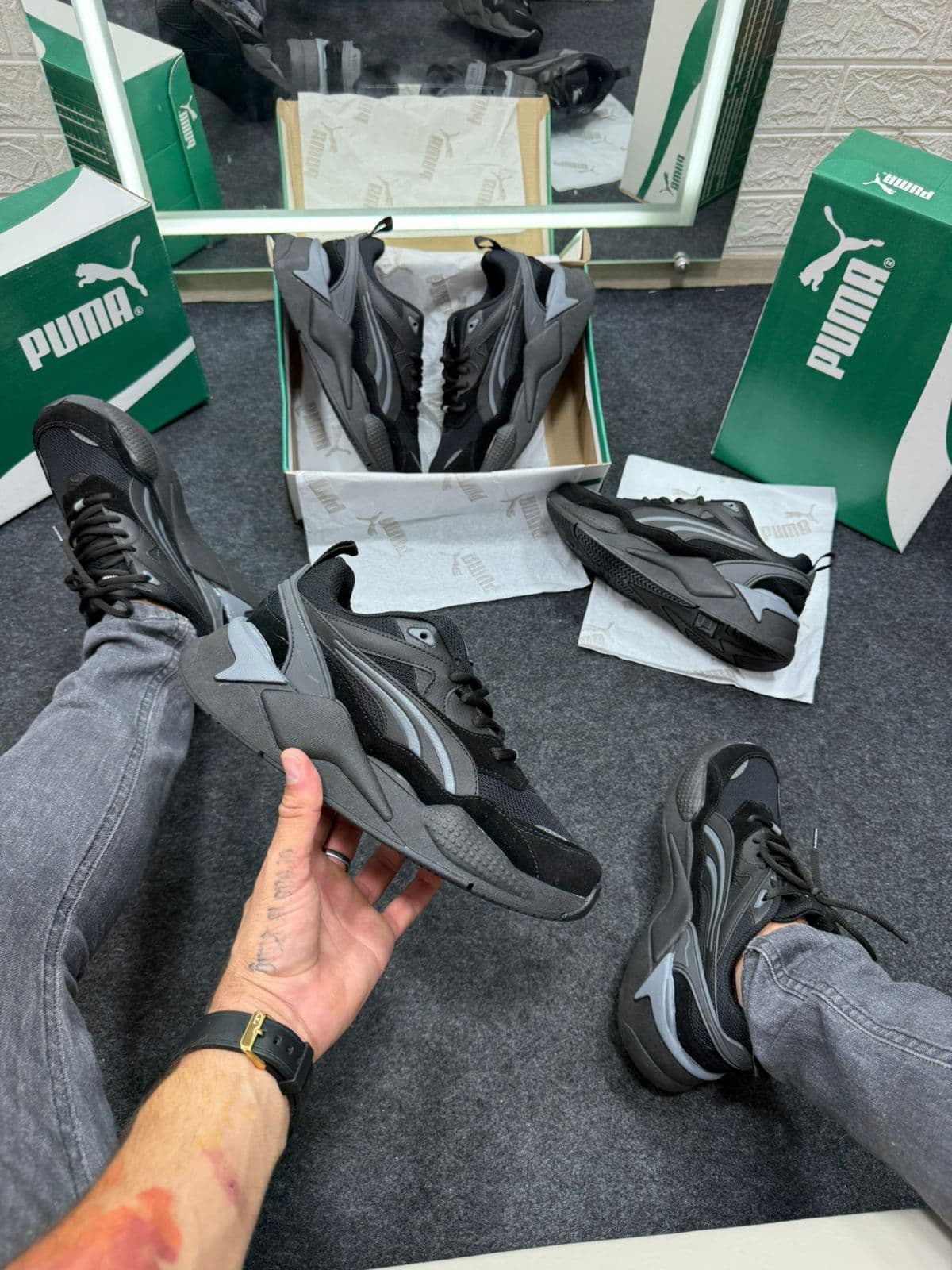 Puma Rs-x Premium Preto Grafite — foto principal