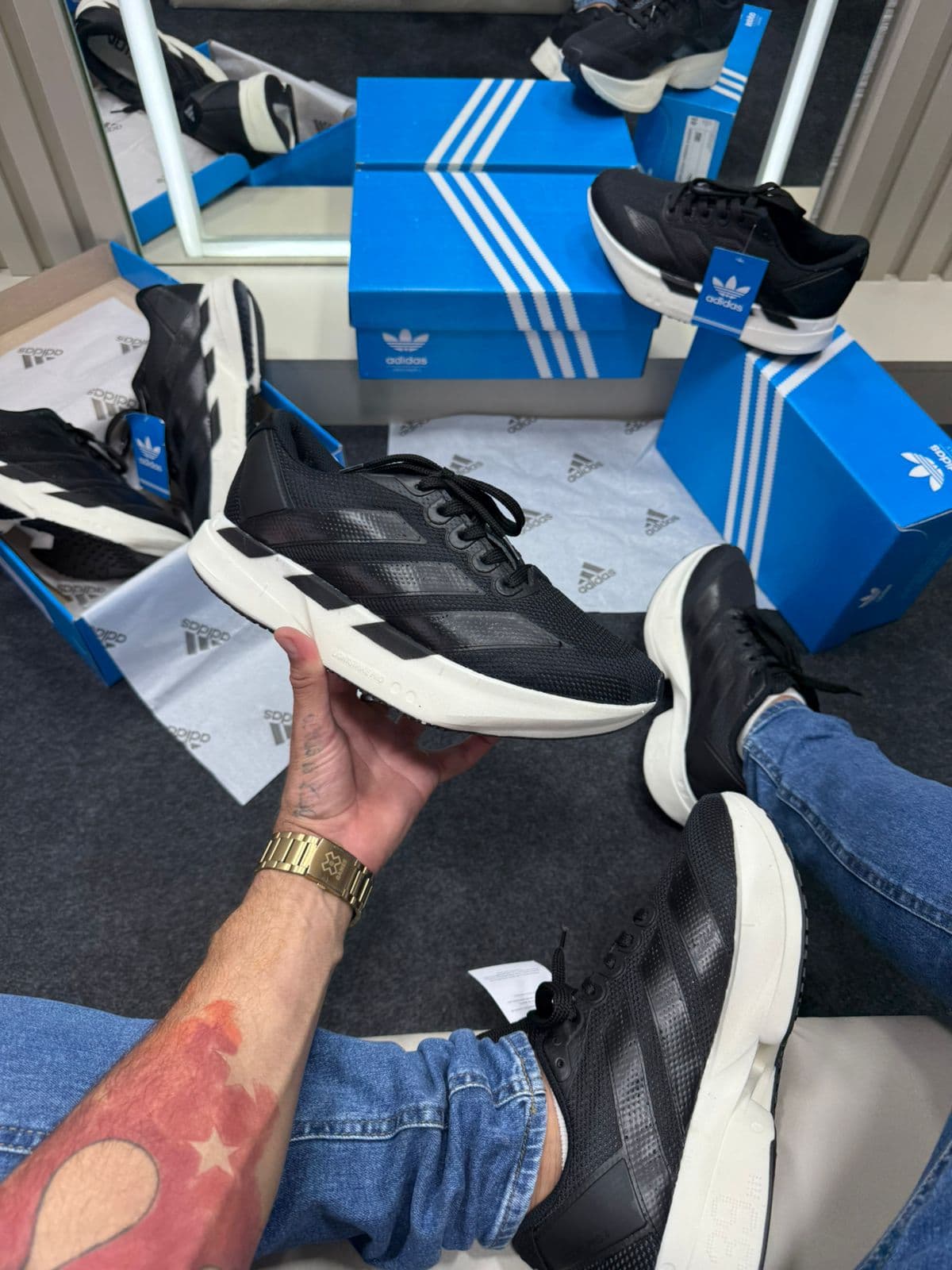 Adidas Adizero Adios Pro 4 Preto Branco — foto principal
