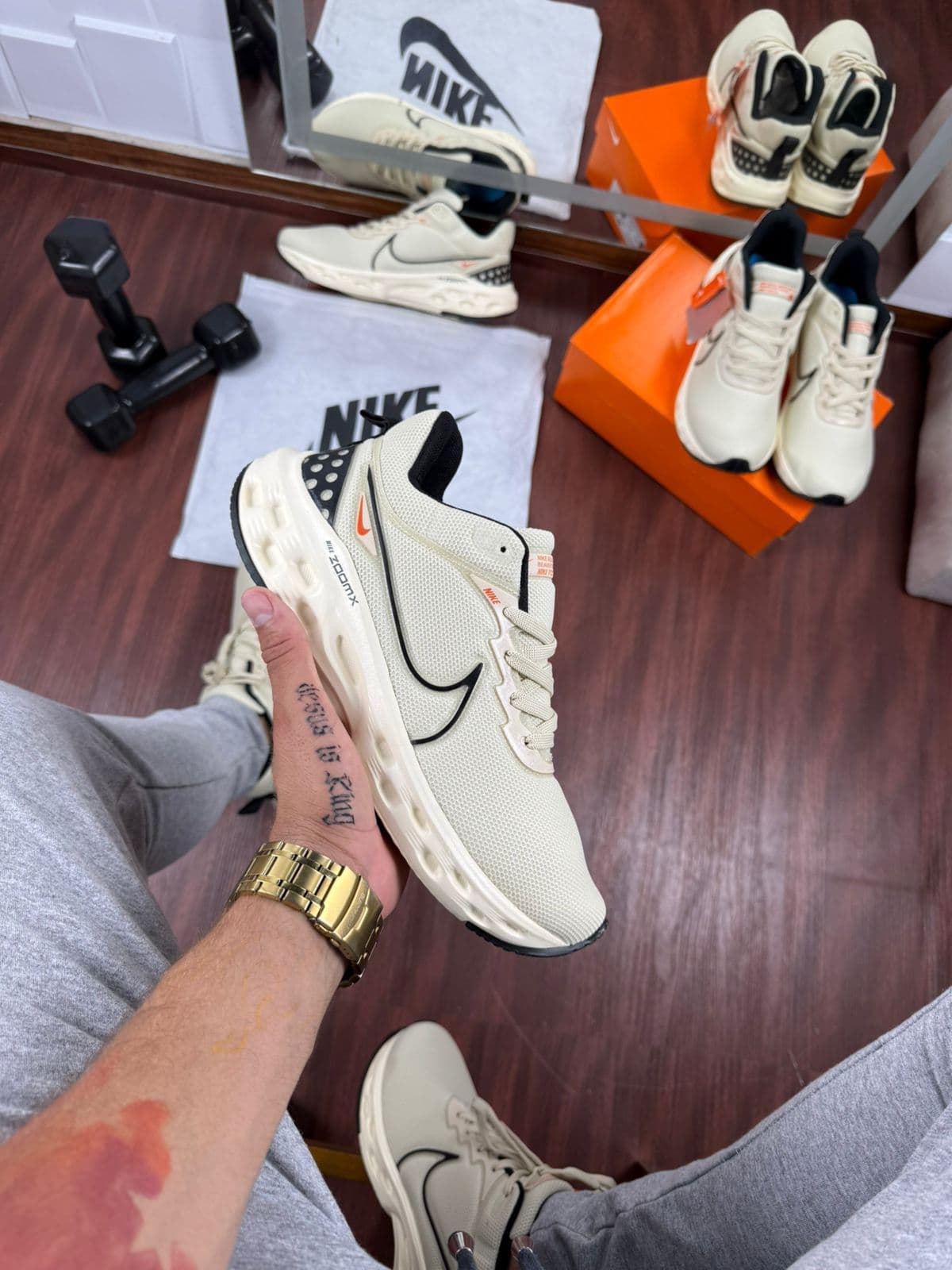 Nike Zoom X React Infinity Run FK3 - Areia — foto principal