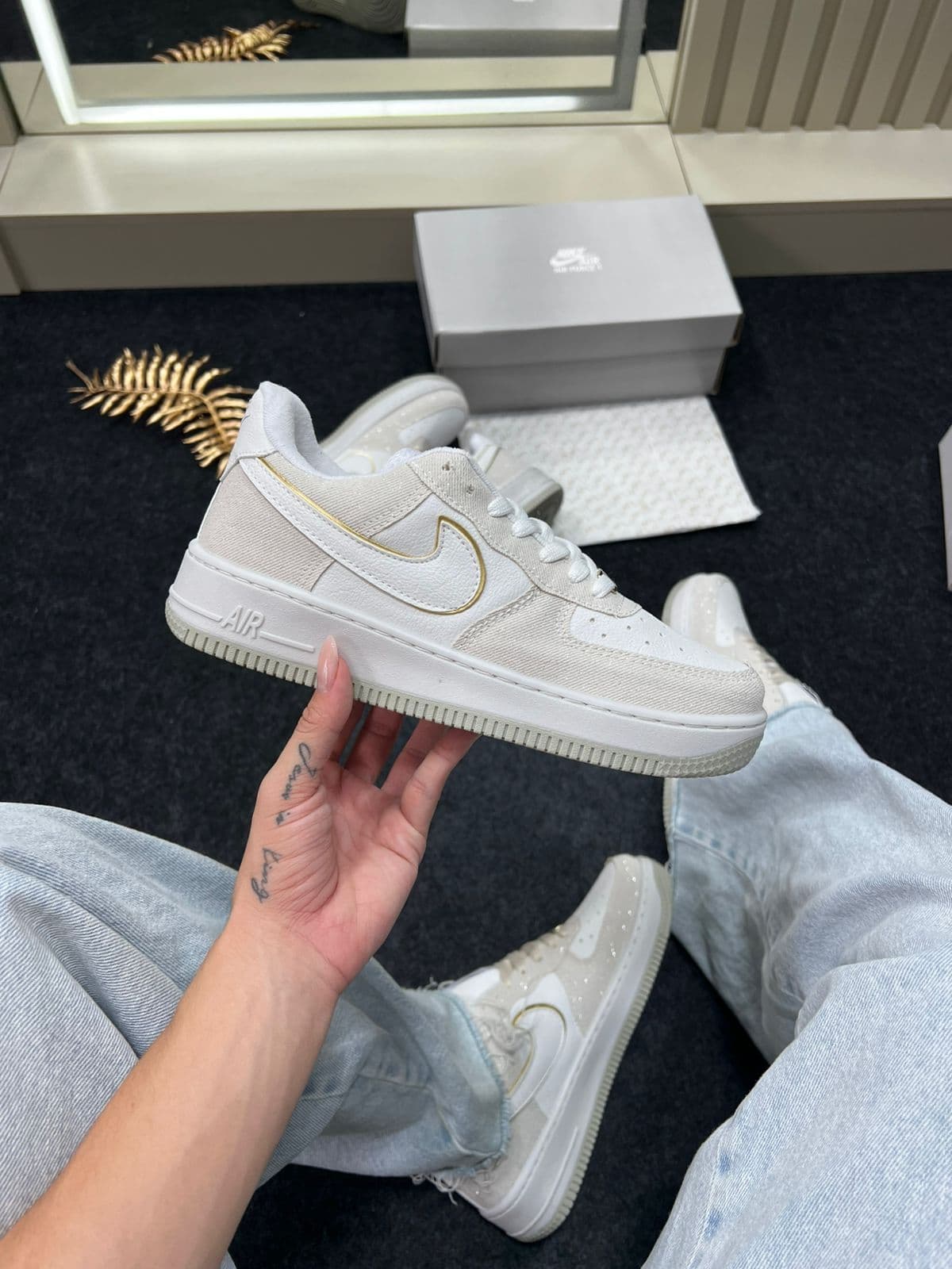 Air Force 1 Premium Areia Brilhante — foto principal