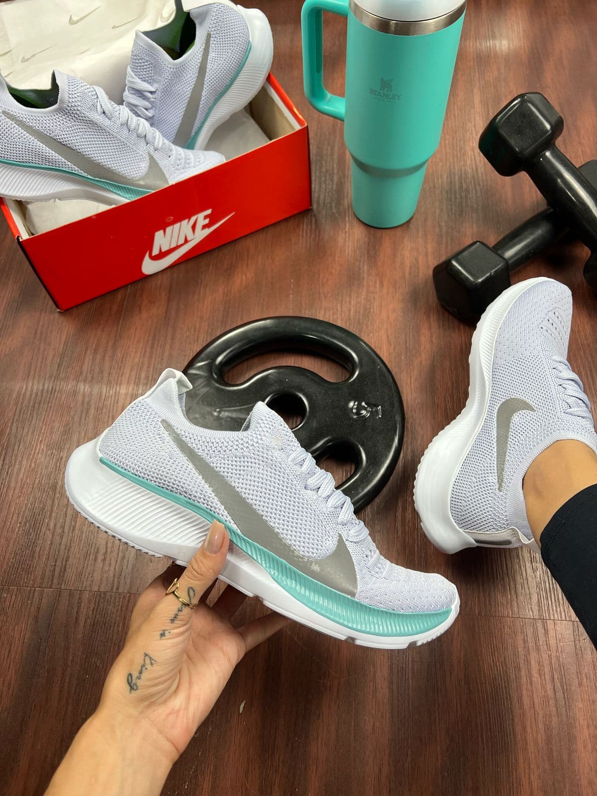 Nike Vapor Fly Kinit EVA Premium - Branco Verde Água — foto principal