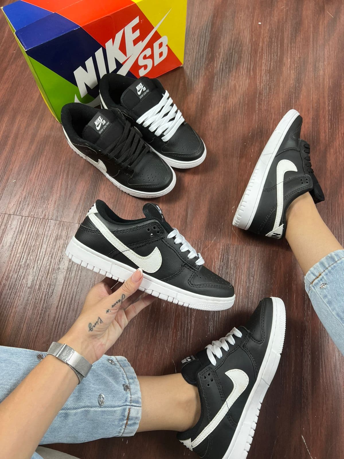 Nike Dunk SB Preto/branco — foto principal
