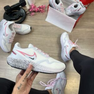 Tênis Nike Air Zoom 40 Branco Rosa - 34 ao 39
