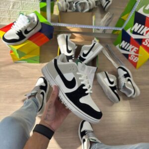 Tênis Nike SB Dunk Low Pro Preto Branco Cinza - 38 ao 43