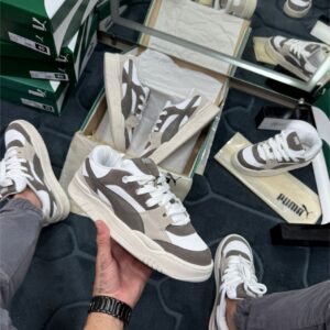 Puma Camurça Premium Marrom e Branco