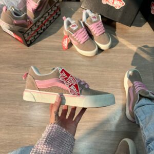 Vans Knu Bege e Rosa Premium