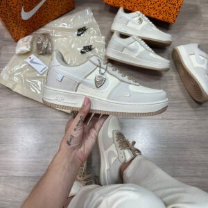 Air Force Premium Branco e Marrom Atacado
