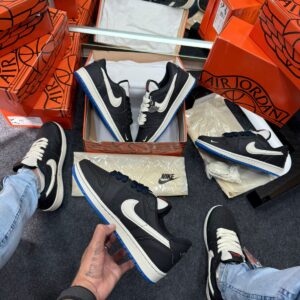 Air Jordan W-7 Prime Preto Branco Azul Atacado