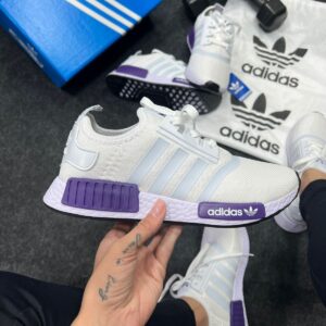 Adidas NMD Branco e Roxo Atacado