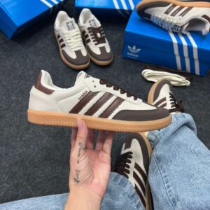 Adidas Samba OG Off White e Marrom Atacado