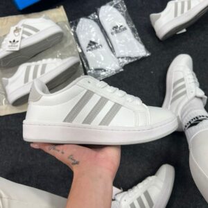 Adidas Ladies Premium Branco Cinza Atacado