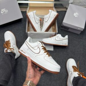 Air Force Prime Luxo Branco e Marrom Atacado