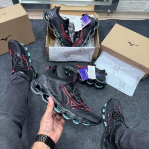 Mizuno Wave Prophecy 14 Preto e Vermelho Atacado