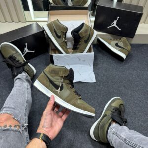 Bota Air Jordan Premium Verde Militar