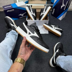 Mizuno Street Wind Branco e Preto Atacado