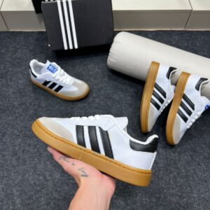 Samba Infantil Premium Branco Preto