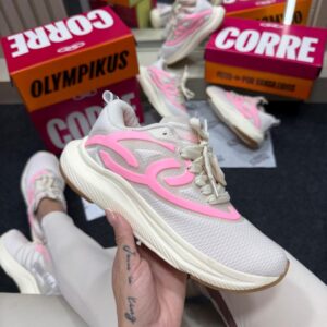 Olympikus Corre 2 Premium Off White e Rosa