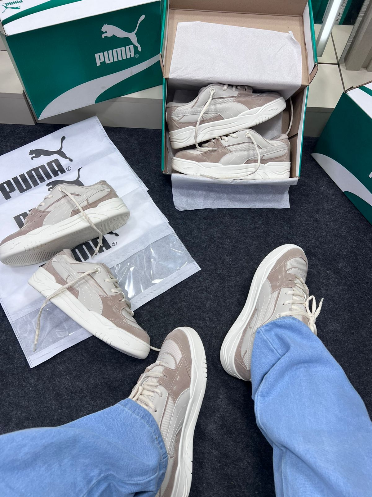 Puma 180 Camurça Natural Off White 12